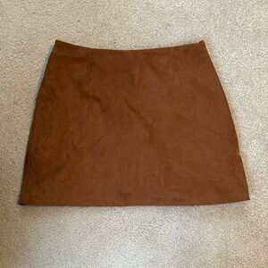 Abercrombie Vegan Suede Mini Skirt